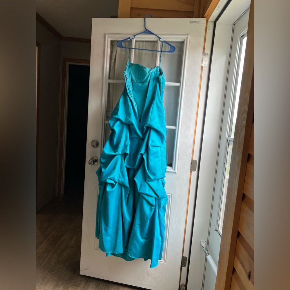 Blue prom dress